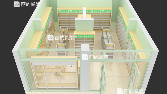 母婴店货架布局