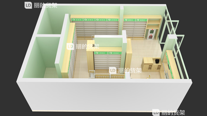 母婴店货架