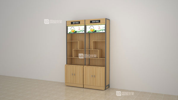 丽的货架茶叶柜台