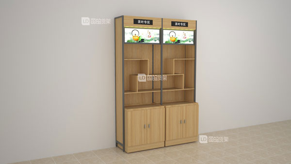 丽的货架茶叶柜台
