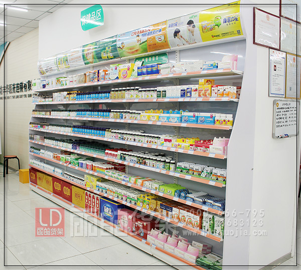 小型药店货架的技巧